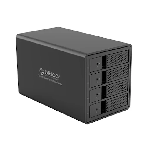 Hộp ổ cứng 3.5" 4 khe cắm SATA 3 USB 3.0 Type B - 9548U3-BK | Hàng chính hãng