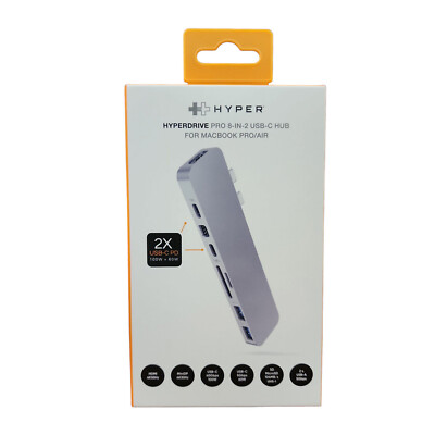 Hub USB-C 8-in-2 HyperDrive PRO cho MacBook Pro