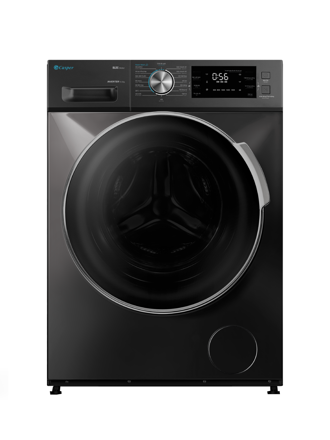 Máy giặt Lồng Ngang 12,5kg Invester Casper WF-125I140BGB Vừa ra mắt 2021 | Hàng chính hãng