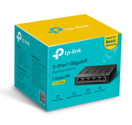 Switch 5 cổng Gigabit 1000Mbps (Vỏ Nhựa) TP-Link TL-LS1005G | Hàng chính hãng