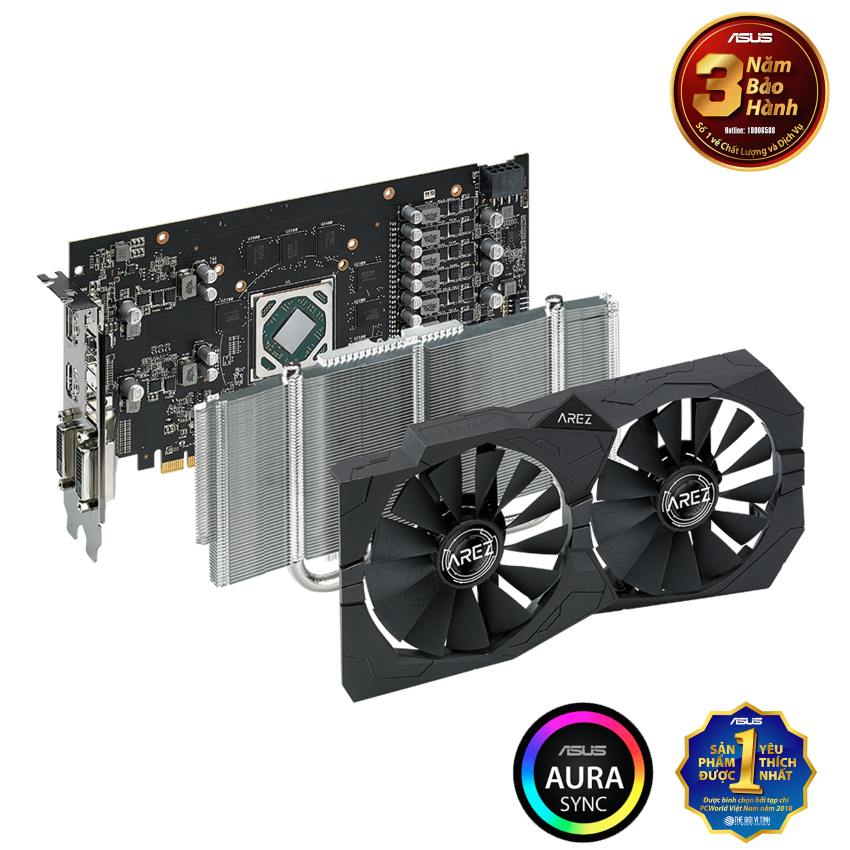 Card đồ họa Asus ROG STRIX RX 570 8GB Gaming hiệu suất cao