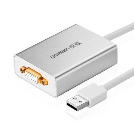 Cáp chuyển USB to VGA cao cấp chính hãng Ugreen 40244 | Hàng chính hãng