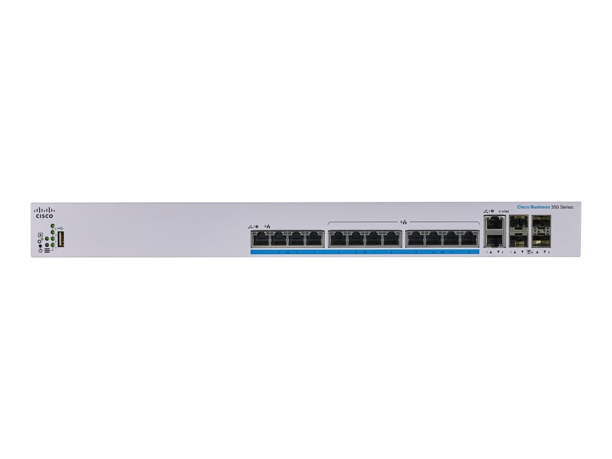 Thiết bị chuyển mạch Switch Cisco CBS350-12NP-4X-EU | Hàng chính hãng
