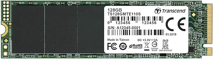 Transcend TS128GMTE110S 128GB M.2 NVMe PCIe Gen3x4 MTE110S Internal Solid State Drive | Hàng chính hãng
