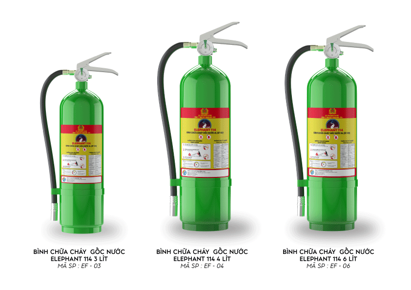 Bình chữa cháy xách tay gốc nước Elephant 114 - 3L/4L/6L