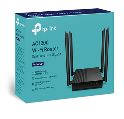 Archer 64 AC1200 Router WiFi Gigabit MU-MIMO | Hàng chính hãng