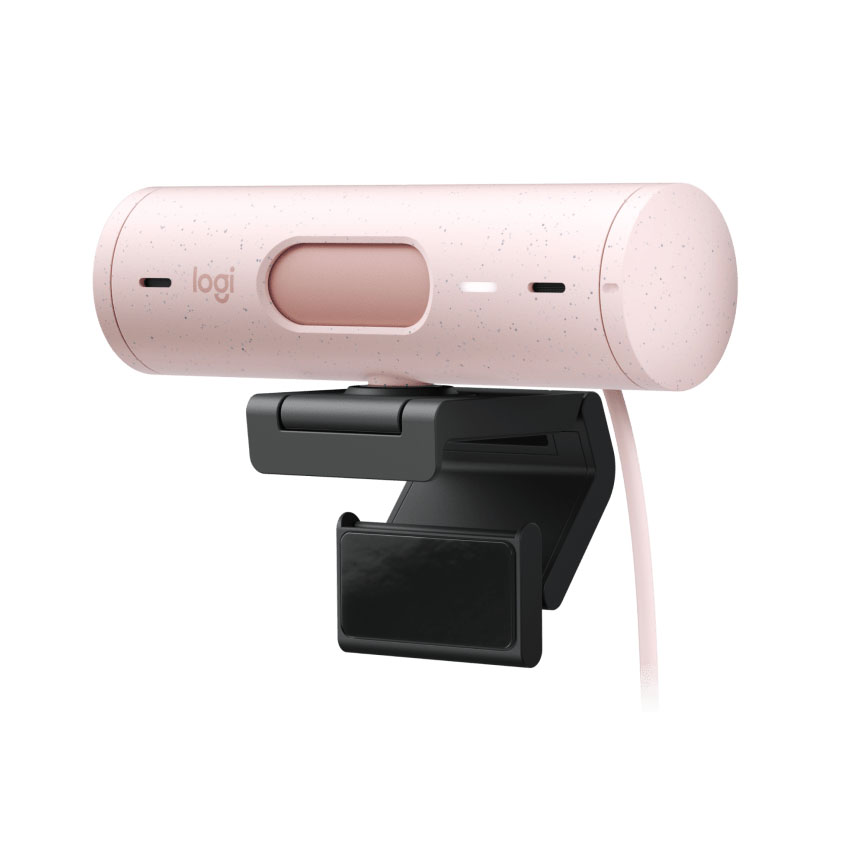 Webcam máy tính Logitech Brio 500 Pink 960-001433 | Hàng chính hãng