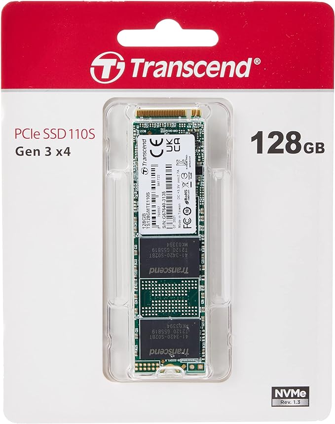 Transcend TS128GMTE110S 128GB M.2 NVMe PCIe Gen3x4 MTE110S Internal Solid State Drive | Hàng chính hãng