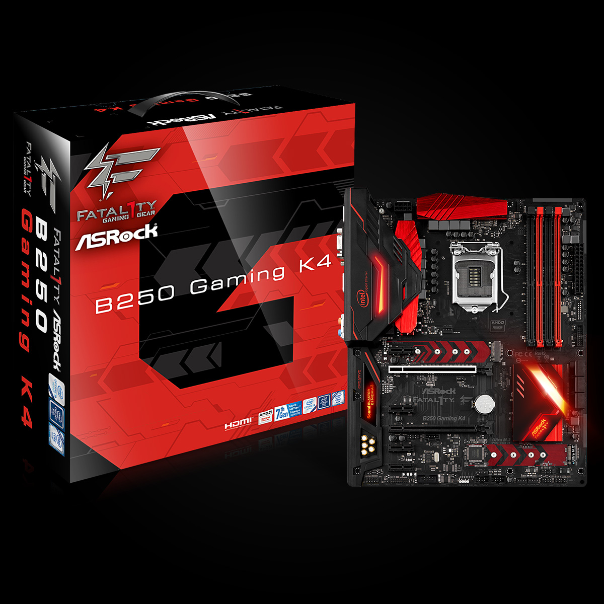 Bo mạch chủ Asrock B250 Gaming K4 - Hiệu suất cao