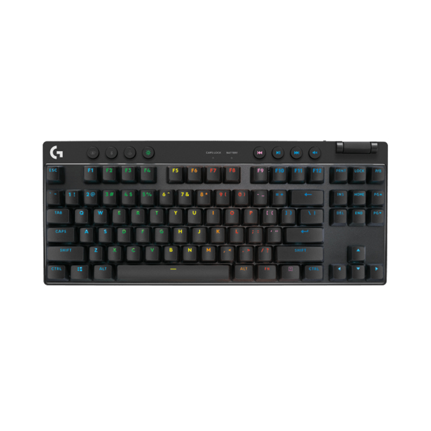 Bàn phím Gaming không dây Logitech Pro X TKL Lightspeed Màu đen Tactile Switch _ 920-012137 | Hàng chính hãng