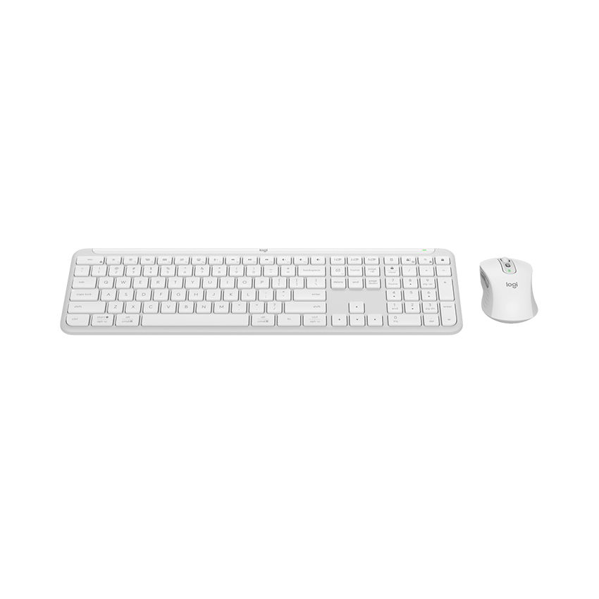 Bộ bàn phím chuột không dây Logitech Signature Slim Combo MK950 Off White (Wireless Logi Bolt/Bluetooth/Trắng)_920-012476 | Hàng chính hãng