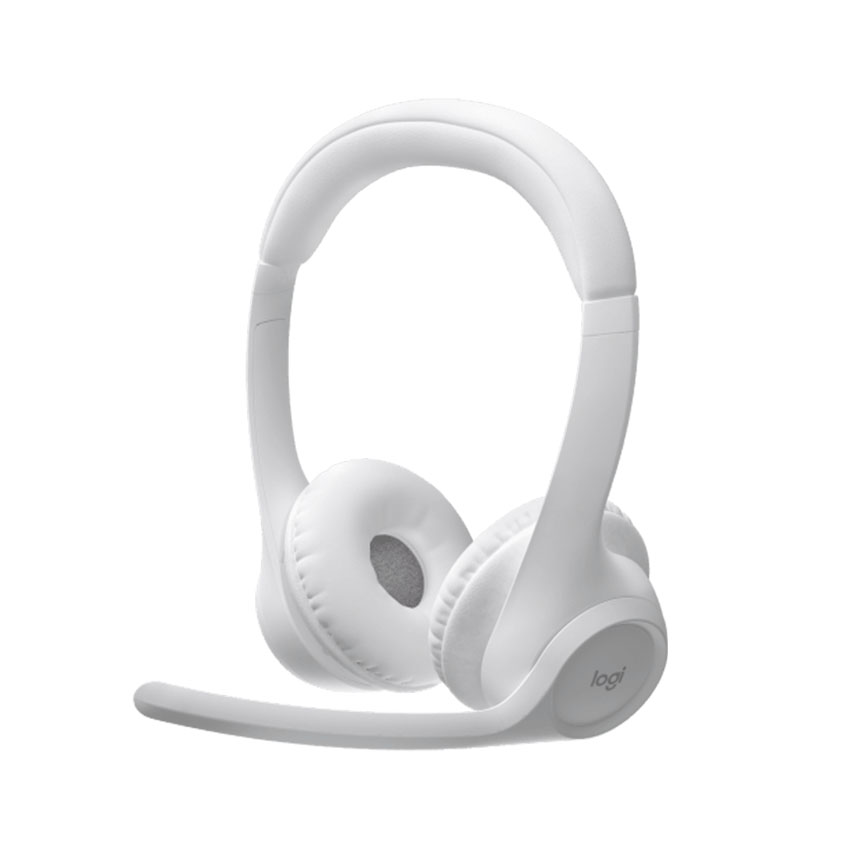 Tai nghe không dây Logitech Zone 300 Off-White (Bluetooth 5.3/Trắng)_981-001418 | Hàng chính hãng