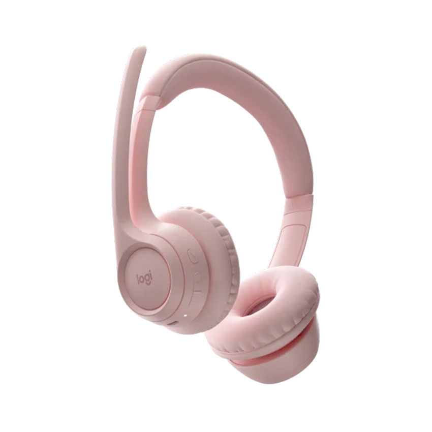 Tai nghe không dây Logitech Zone 300 Rose (Bluetooth 5.3/Hồng)_981-001413 | Hàng chính hãng
