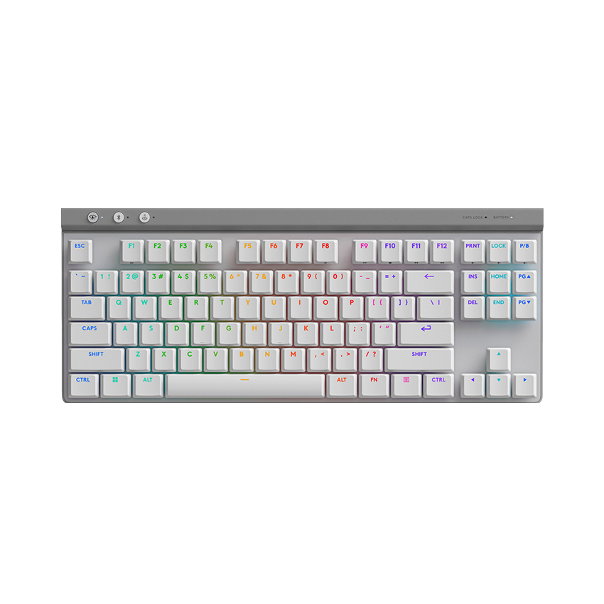 Bàn phím cơ Logitech G515 LightSpeed TKL Wireless White_920-012581 | Hàng chính hãng