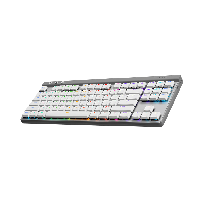 Bàn phím cơ Logitech G515 LightSpeed TKL Wireless White_920-012581 | Hàng chính hãng