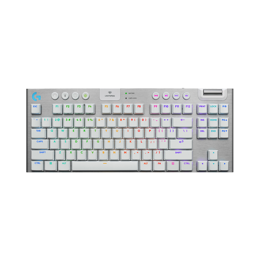 Bàn phím cơ không dây Logitech G915 X TKL Lightspeed (Wireless/Rgb/Tactile/Trắng)_920-012738 | Hàng chính hãng