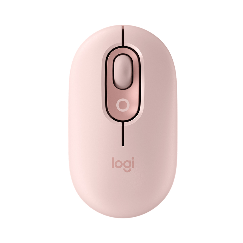 Chuột không dây Logitech Pop Mouse with EMOJI màu Hồng - 910-007402 | Hàng chính hãng