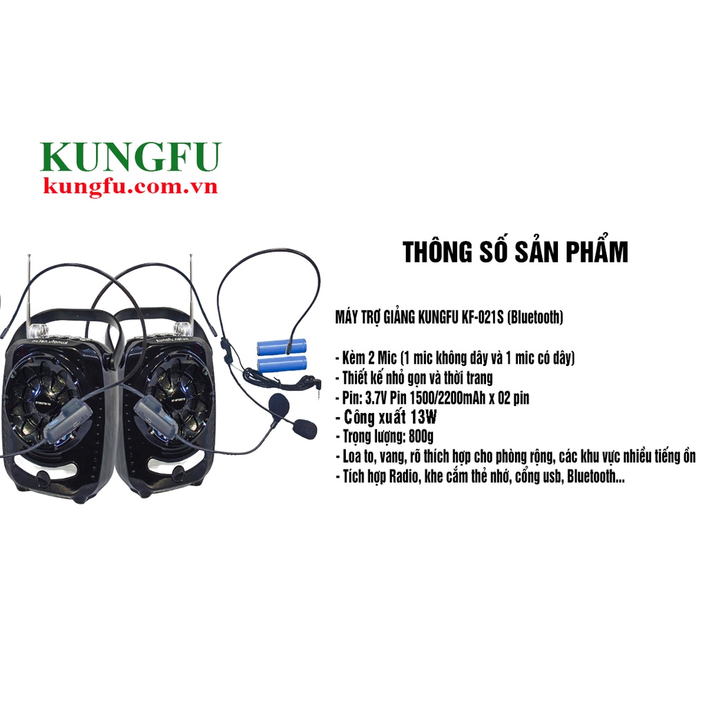 MÁY TRỢ GIẢNG KUNGFU KF-021S | Hàng chính hãng