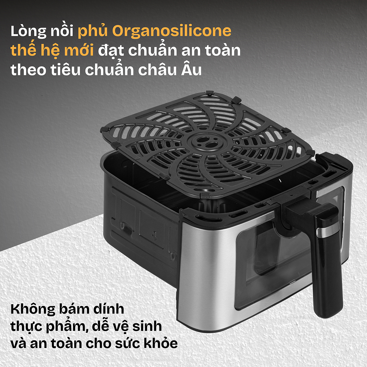 Nồi chiên không dầu 2 thanh nhiệt Fujihome A7DH 7L – chín đều, ít phải lật