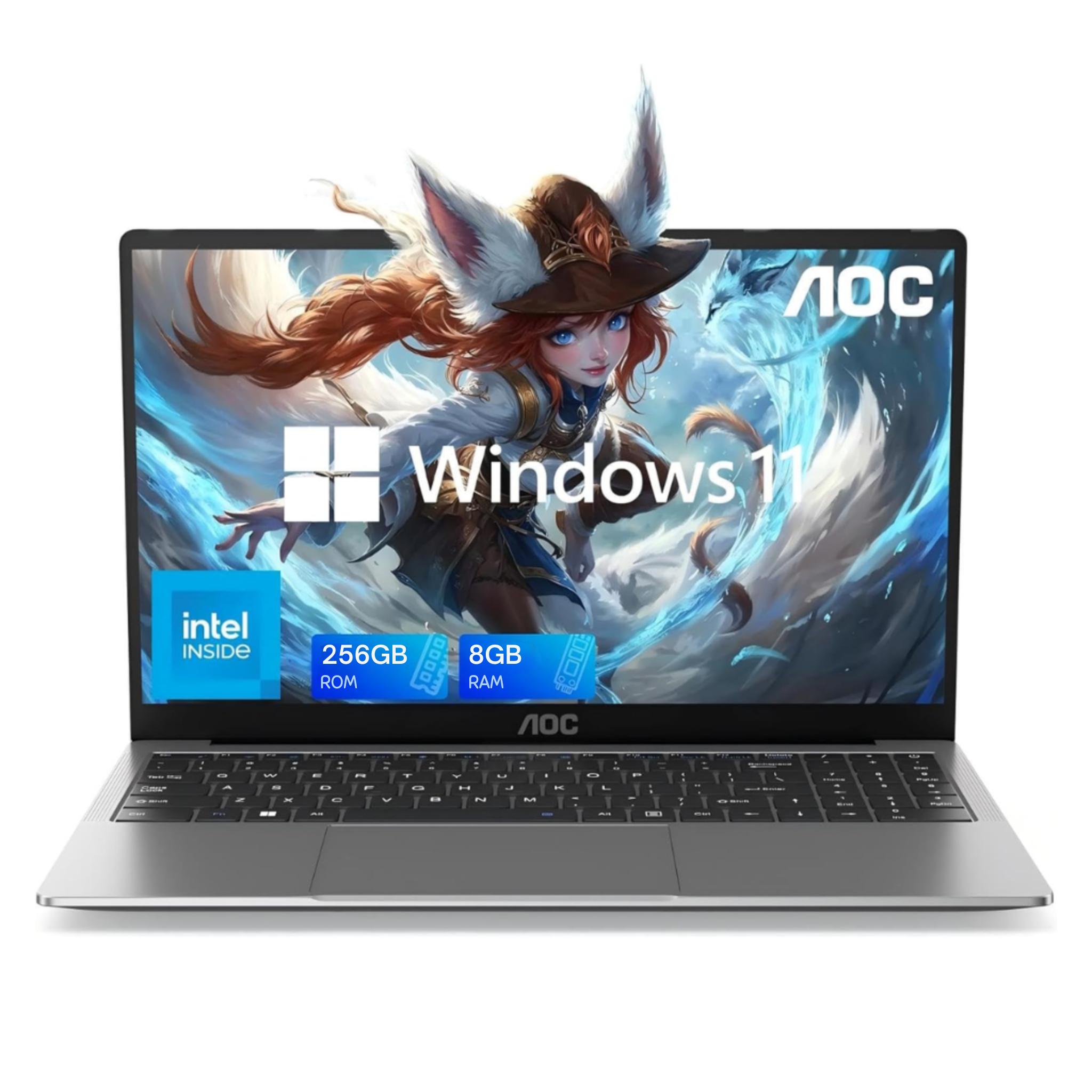 Laptop AOC N156P-P142 (N5095 | Intel UHD Graphics | 15.6' FHD | Win 11 Pro) | Hàng chính hãng
