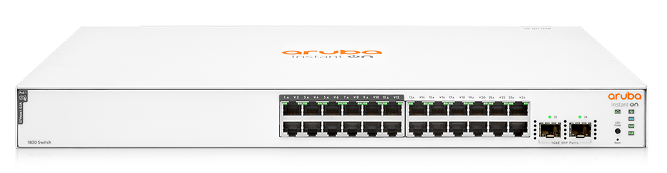 JL807A Aruba Instant On 1960 24 Ports PoE+ 370W, 2XGT 2SFP+ Switch | Hàng chính hãng