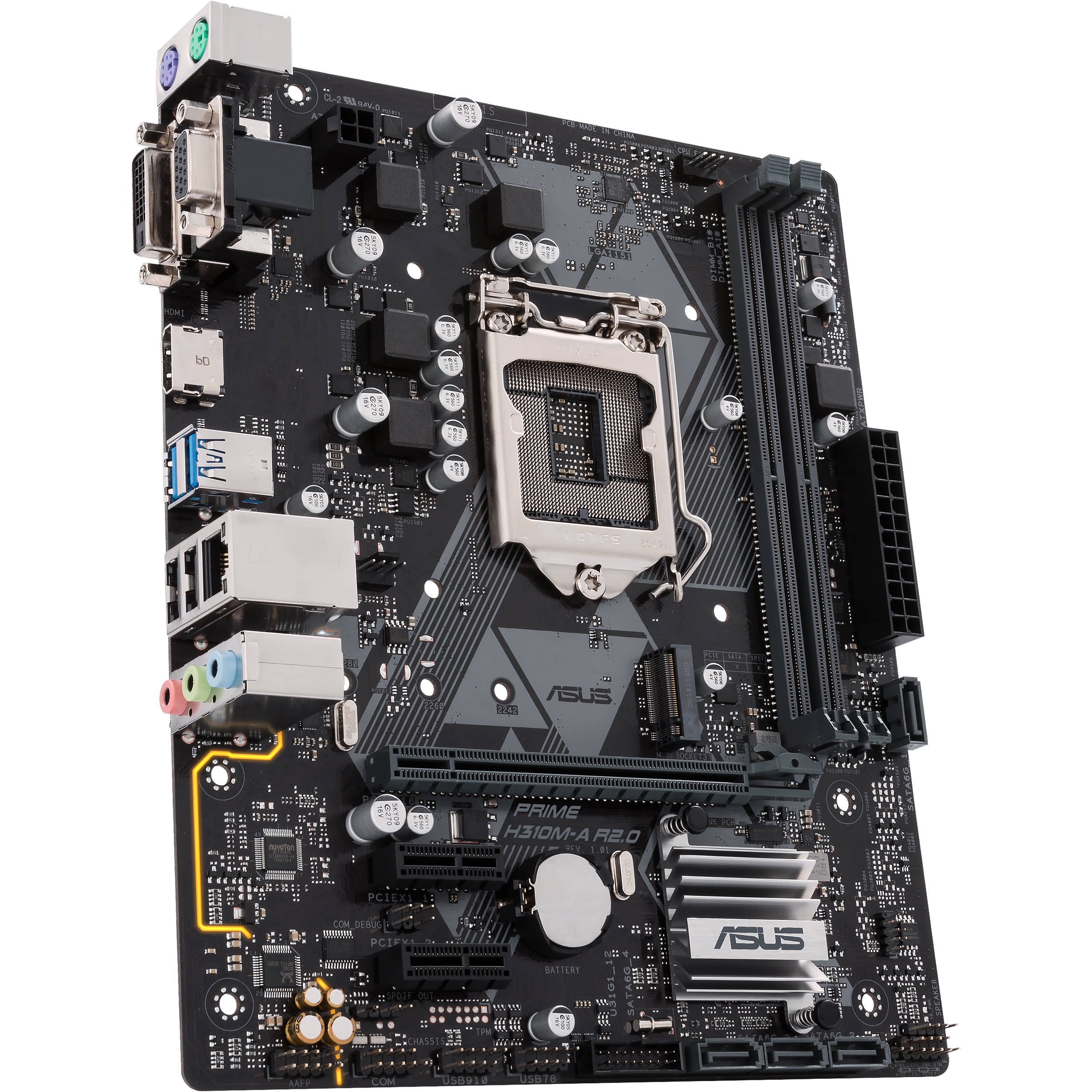 Mainboard ASUS H310M PRIME H310M-CS R2.0 - Intel H310, Socket 1151, m-ATX, 2 khe RAM DDR4