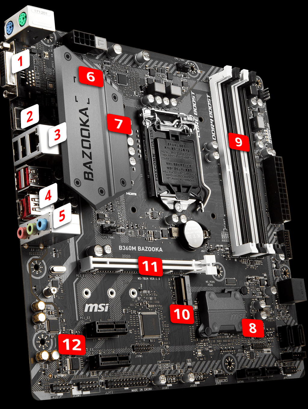 Mainboard MSI B360M BAZOOKA