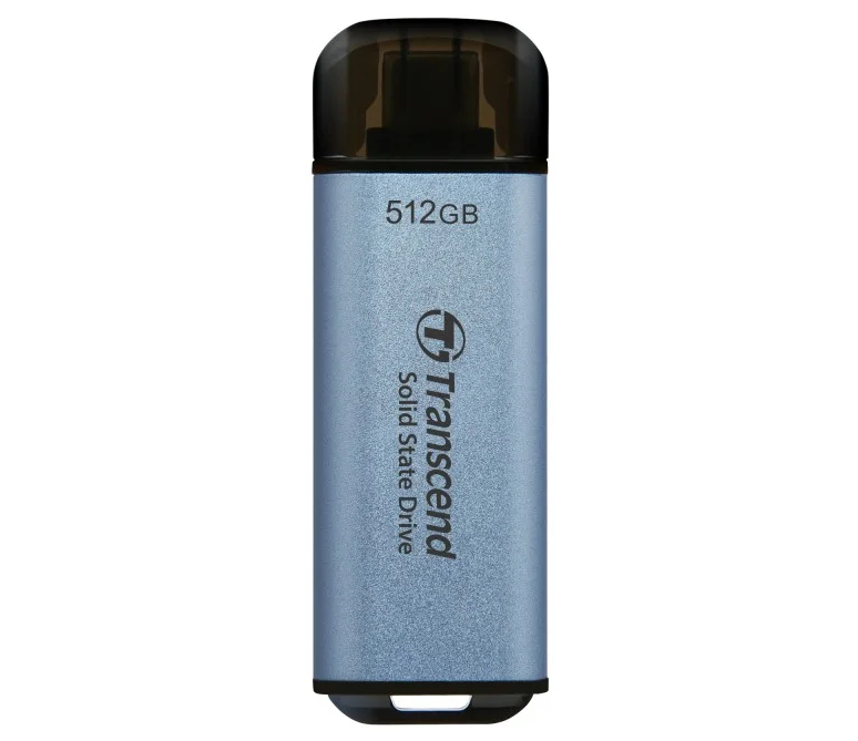Ổ CỨNG DI ĐỘNG PORTABLE SSD 512GB TRANSCEND ESD300C (BLUE) | Hàng chính hãng