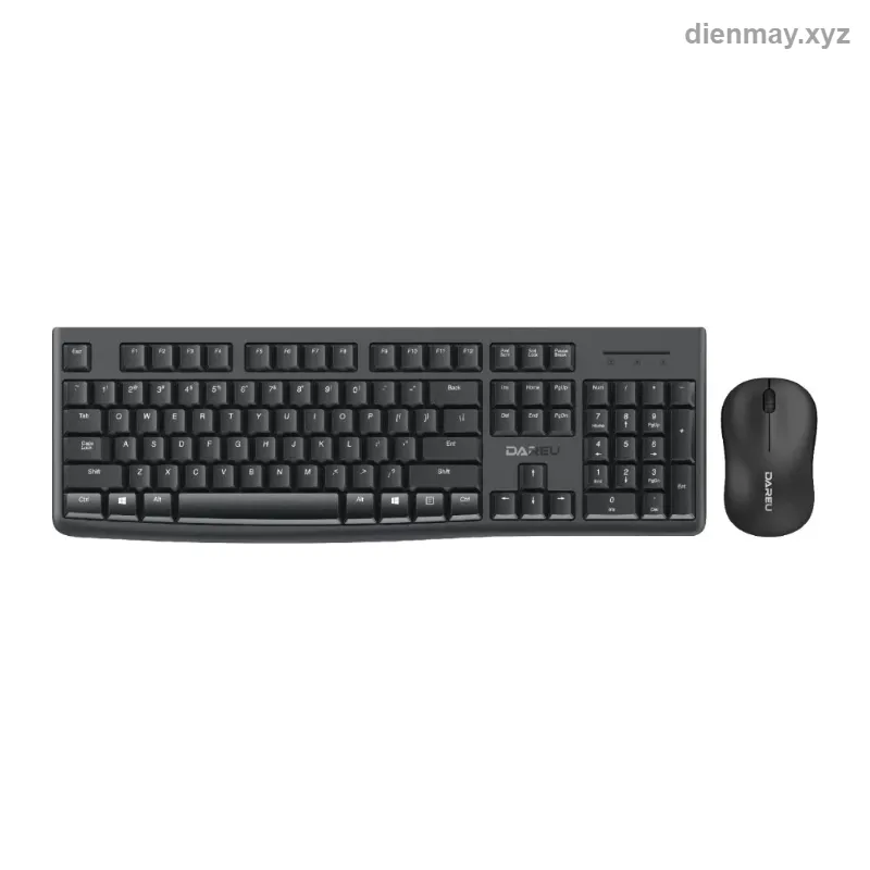 Bàn Phím Chuột Không Dây Dareu MK188G Màu Đen Cho Máy Tính, Tivi