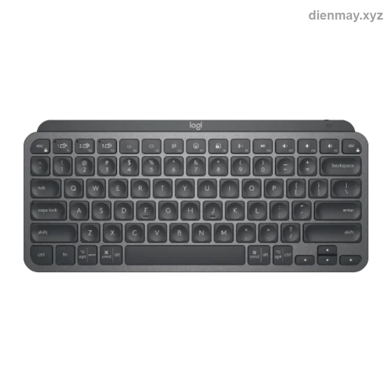 Bàn phím không dây Logitech MX Keys Mini màu Than chì (Graphite) - Dân văn phòng, người làm việc đa thiết bị