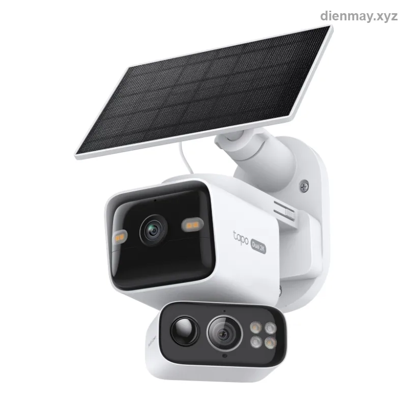 Bộ camera 2 ống kính năng lượng mặt trời Tapo C645D Kit 2K - Sân vườn, kho bãi ngoài trời cần quan sát rộng và cận cảnh