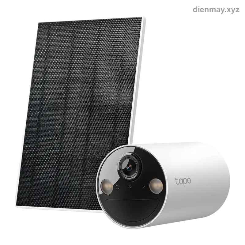 Bộ camera năng lượng mặt trời Tapo C410 Kit 2K kèm Tapo A201 - Mặt tiền, sân vườn cần camera 2K không phải sạc pin thủ công