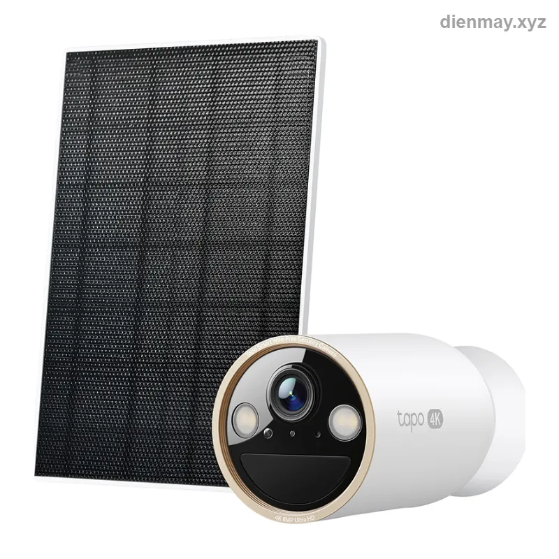 Bộ camera năng lượng mặt trời Tapo C460 Kit 4K UHD kèm Tapo A201 - Khu vực ngoài trời không có ổ điện cần camera 4K chạy pin