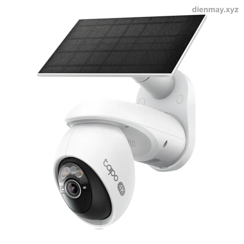 Bộ camera năng lượng mặt trời Tapo C660 Kit 4K 8MP xoay ngang/dọc - Nhà vườn, cổng nhà, kho bãi không có ổ điện gần camera