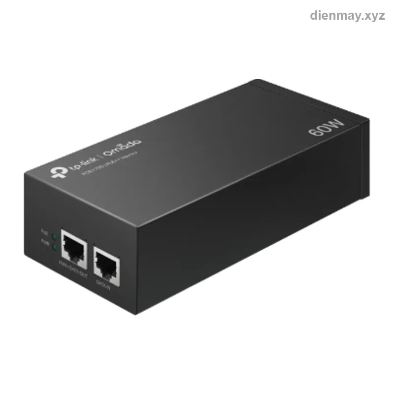 Bộ cấp nguồn PoE++ Injector TP-Link POE170S 60W 802.3bt/at/af - Cấp nguồn PoE cho camera, access point từ switch thường