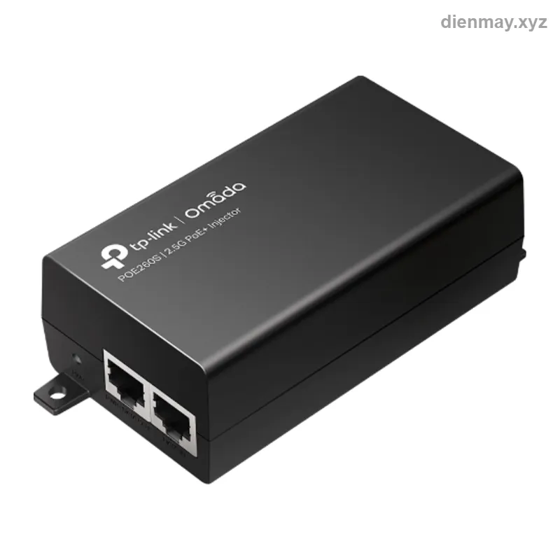 Bộ cấp nguồn PoE+ Omada POE260S Injector 2.5G 802.3at - Cấp nguồn PoE cho access point, camera khi switch không có PoE