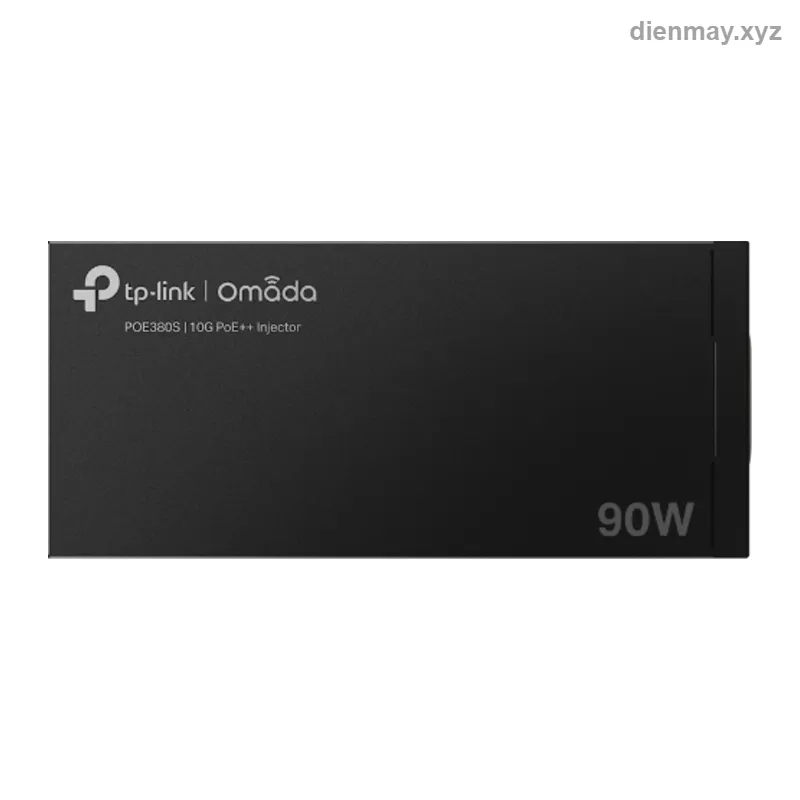 Bộ cấp nguồn PoE++ Omada POE380S Injector 10G 90W 802.3bt - Cấp nguồn cho access point Wi-Fi 7 hoặc camera công suất cao qua cáp mạng