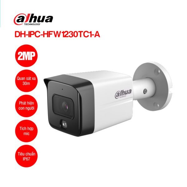Camera IP 2MP DAHUA DH-IPC-HFW1230TC1-A | Hàng chính hãng