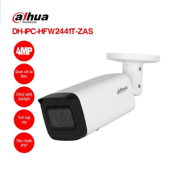 Camera IP 4MP DAHUA DH-IPC-HFW2441T-ZAS | Hàng chính hãng