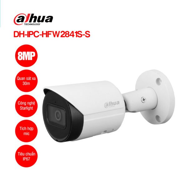 Camera IP 8MP DAHUA DH-IPC-HFW2841S-S | Hàng chính hãng