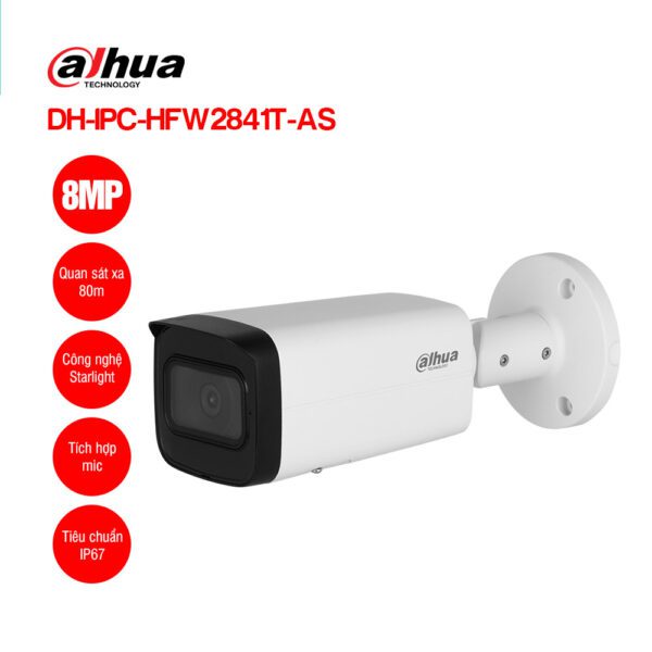Camera IP 8MP DAHUA DH-IPC-HFW2841T-AS | Hàng chính hãng