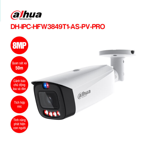 Camera IP 8MP DAHUA DH-IPC-HFW3849T1-AS-PV-PRO | Hàng chính hãng