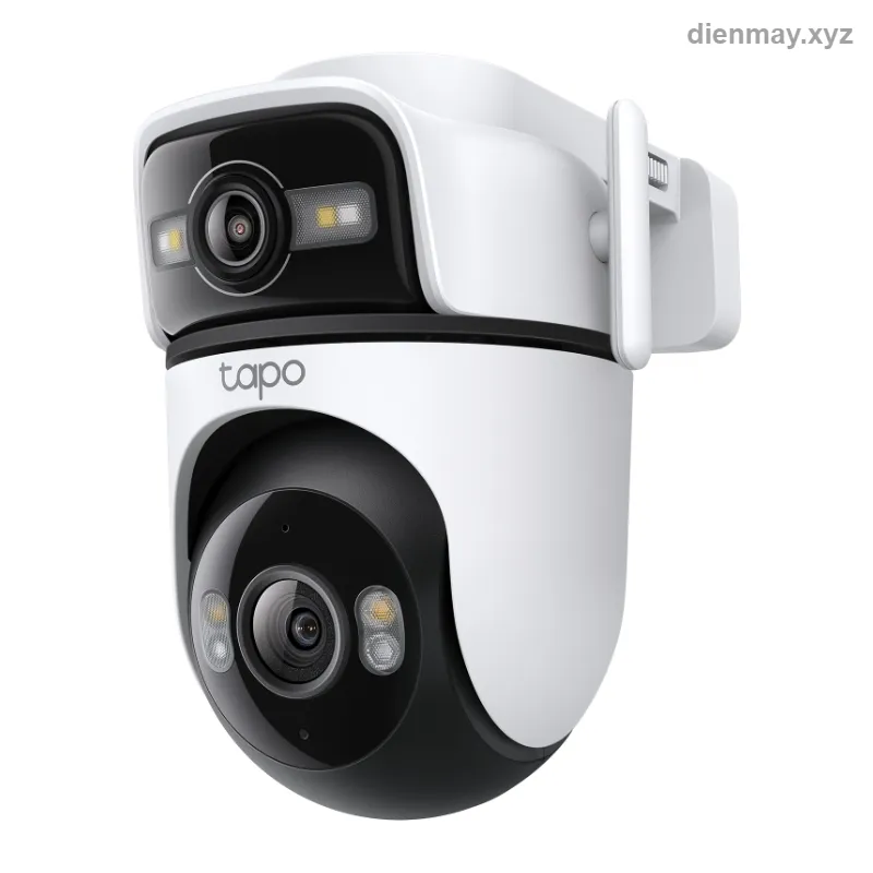 Camera Wi-Fi ngoài trời hai ống kính Tapo C545D 2K xoay 360° - Sân vườn, nhà xưởng, cửa hàng cần camera ngoài trời quan sát rộng hai góc
