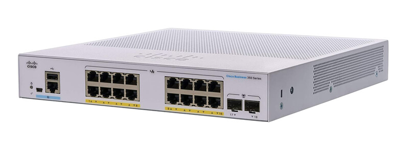 Thiết bị chuyển mạch Switch Cisco CBS350-16P-E-2G-EU | Hàng chính hãng