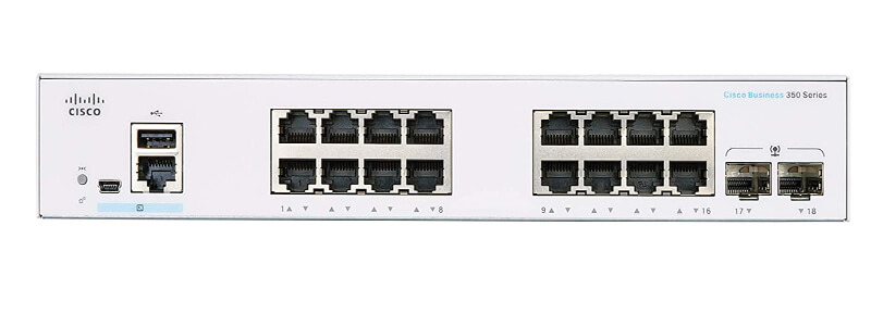 CBS350-16FP-2G-EU - Switch Cisco Business 350 Series 16x10/100/1000 Ports PoE+ 240W | Hàng chính hãng