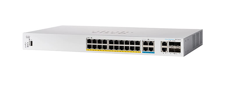 Thiết bị chuyển mạch Switch Cisco CBS350-24MGP-4X-EU | Hàng chính hãng