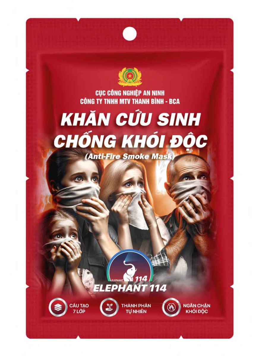 Khăn Cứu Sinh Chống Khói Độc Elephant 114