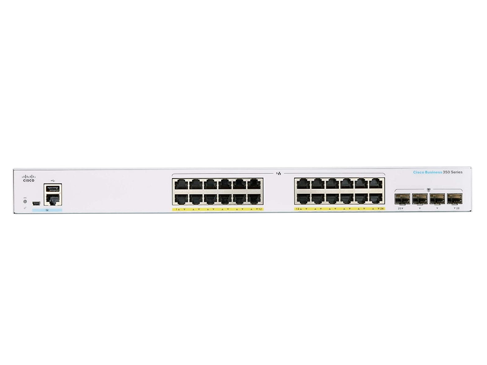 Thiết bị chuyển mạch Switch Cisco CBS350-24P-4X-EU | Hàng chính hãng