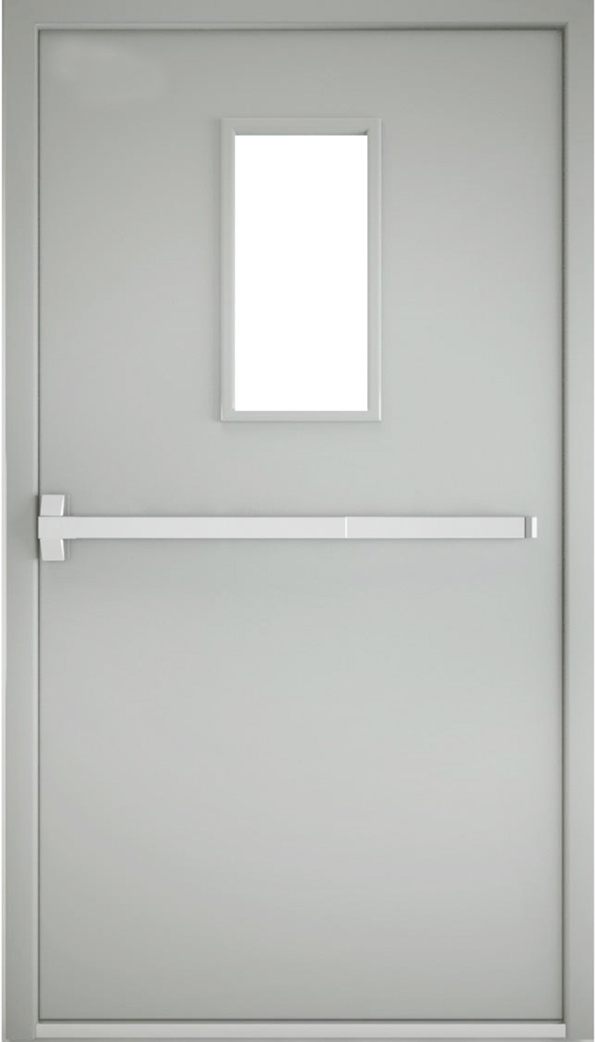 Cửa Chống Cháy 1 Cánh Có Ô Kính