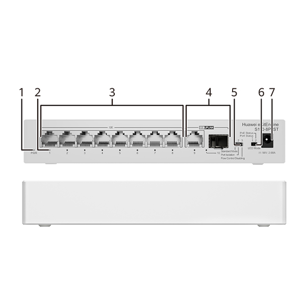 Switch PoE 8 Cổng S110-8P2ST | 8 Port PoE + 2 Uplink SFP 1G, Giá Tốt